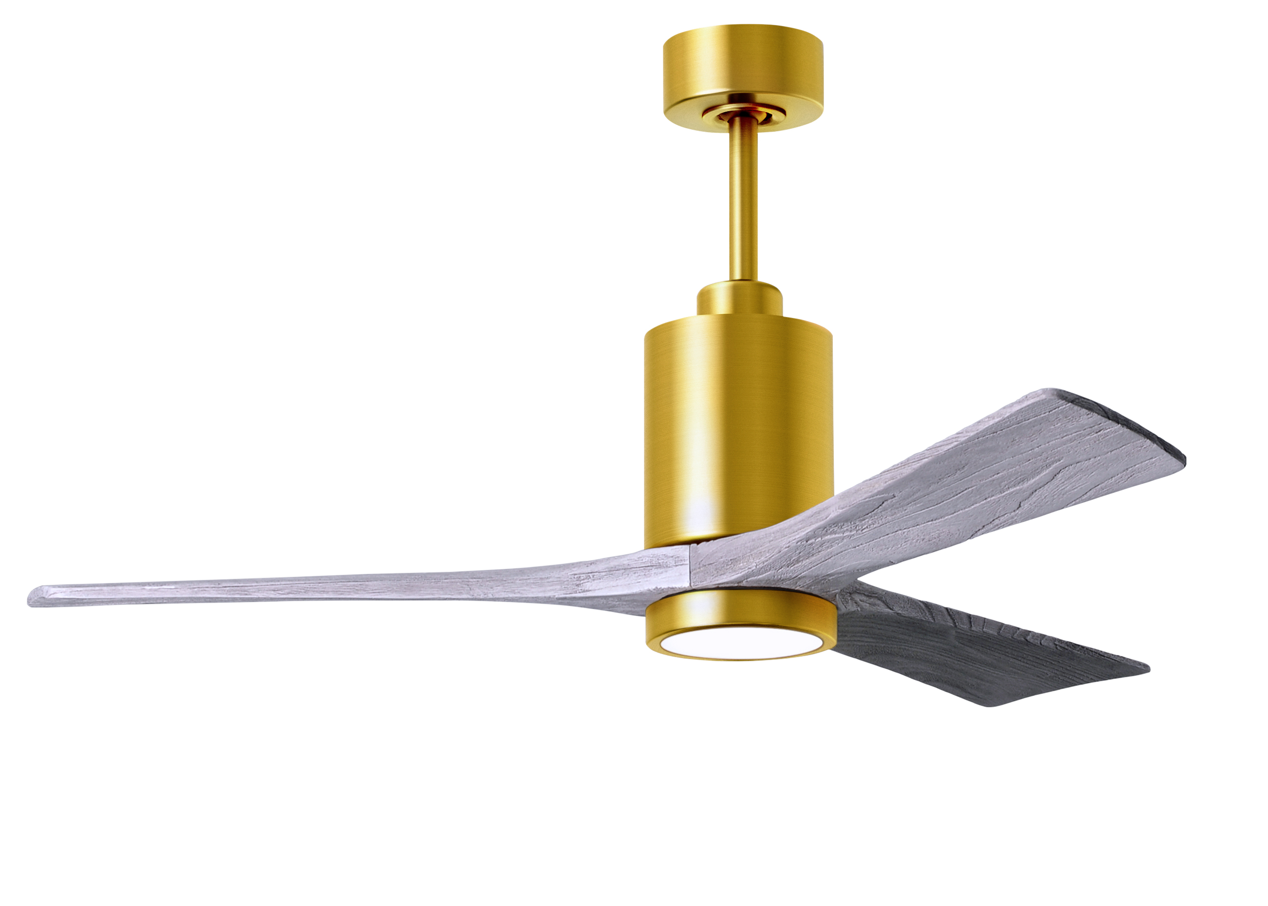 Patrícia–3 Ceiling Fan in Brushed Brass with 52