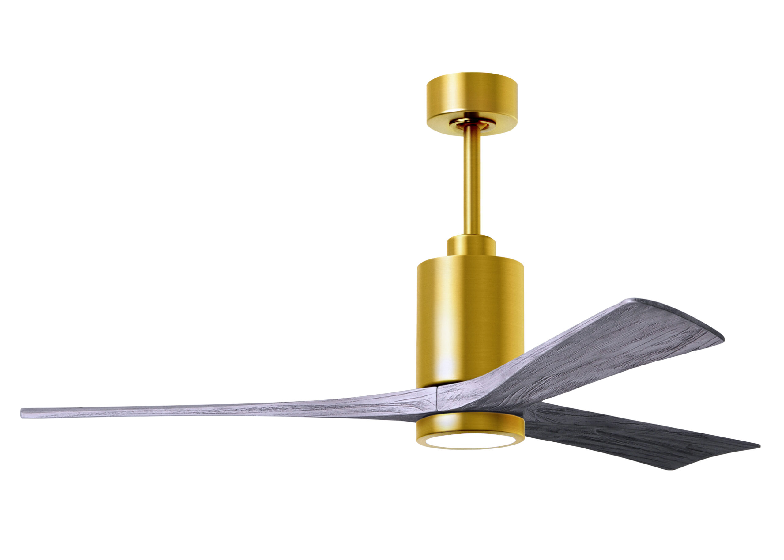 Patrícia–3 ceiling fan in Brushed Brass with 60