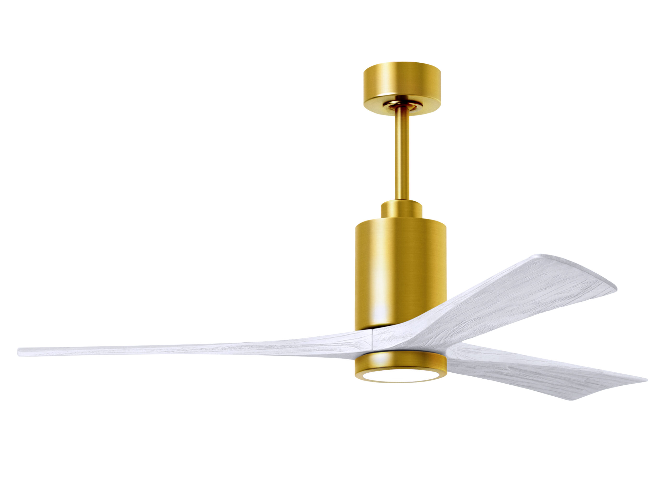 Patrícia–3 ceiling fan in Brushed Brass with 60