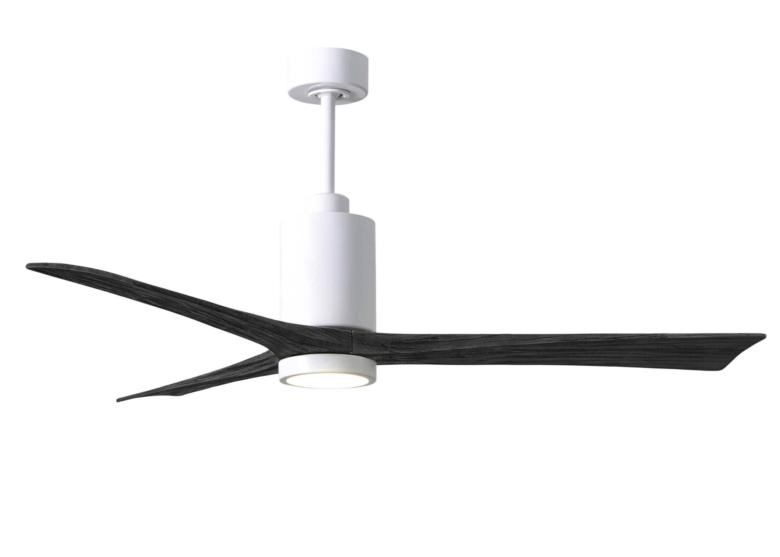 Patricia-3 6-speed ceiling fan in gloss white with 60