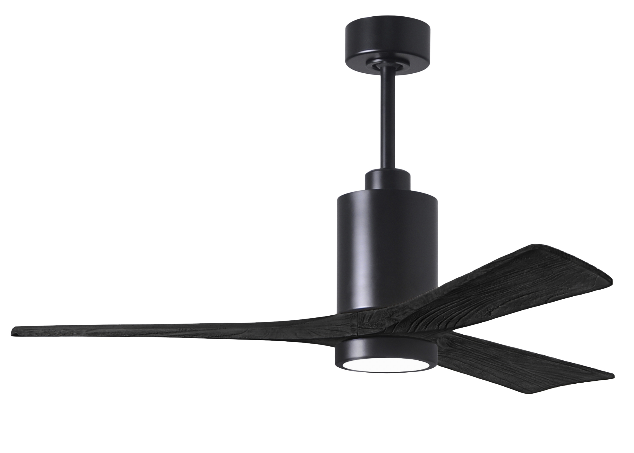 Patricia-3 Ceiling Fan in Matte Black with 52