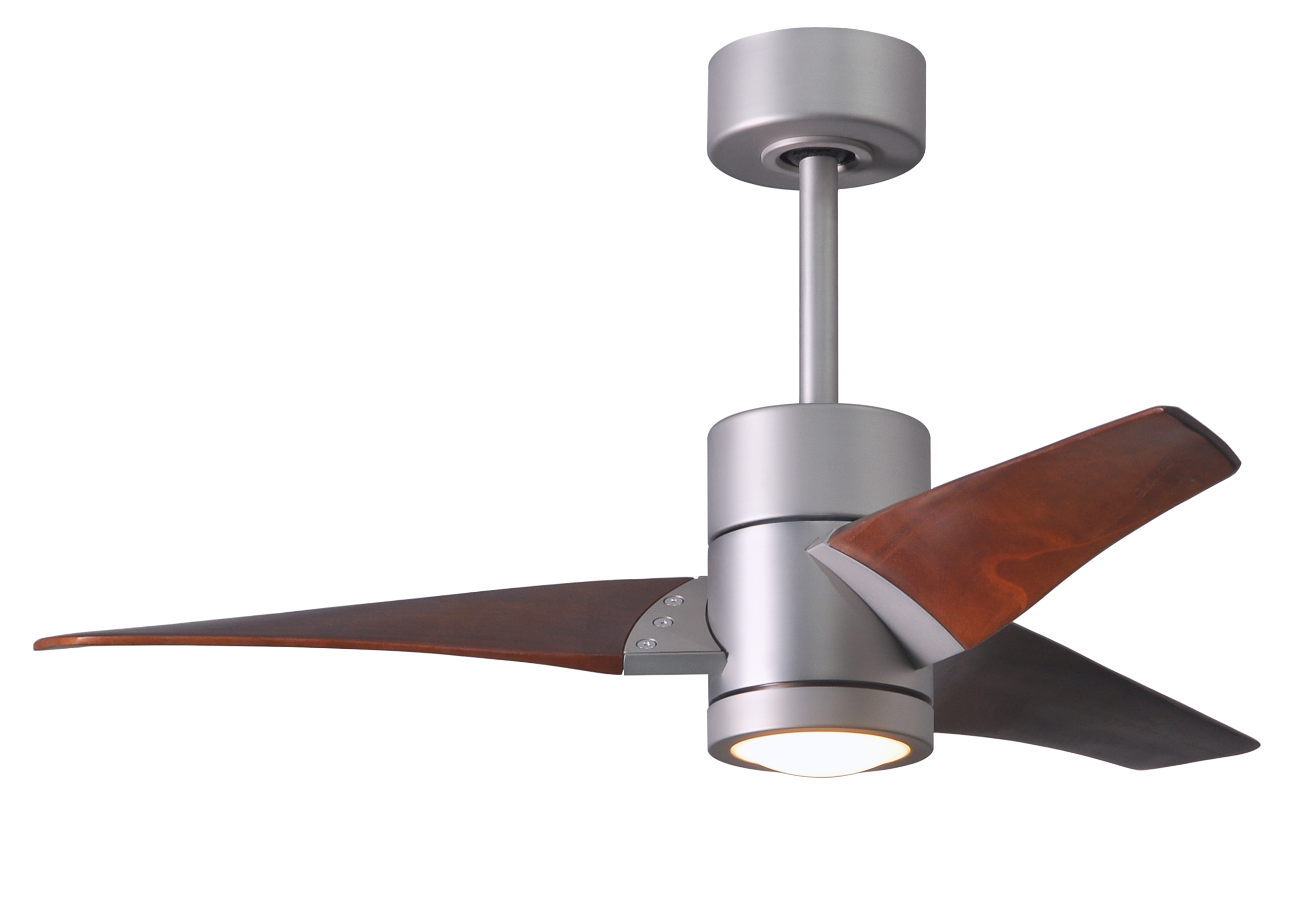 Super Janet Ceiling Fan in Brushed Nickel with 42” Barn Wood Blades