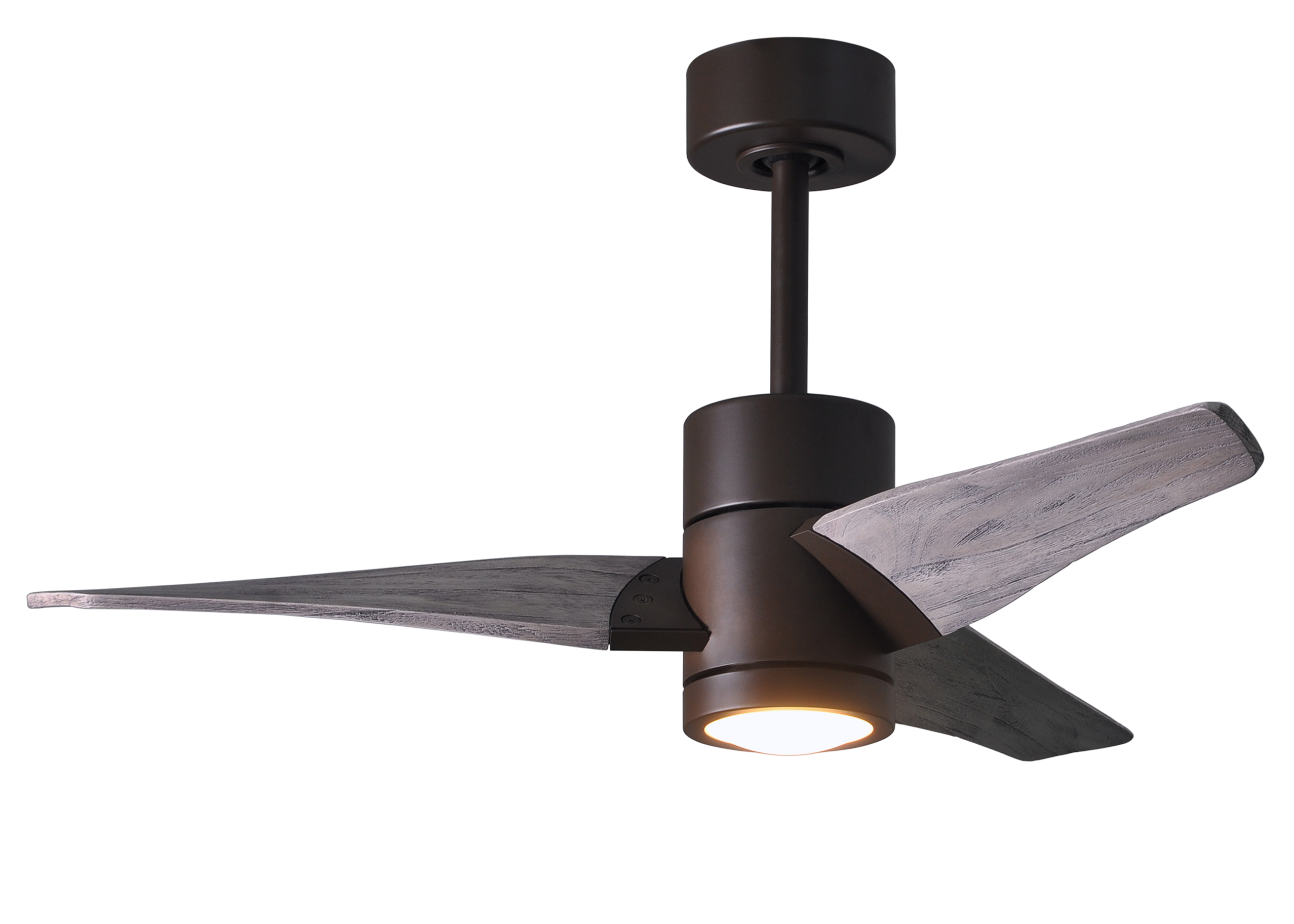 Super Janet Ceiling Fan in Textured Bronze with 42” Barn Wood Blades