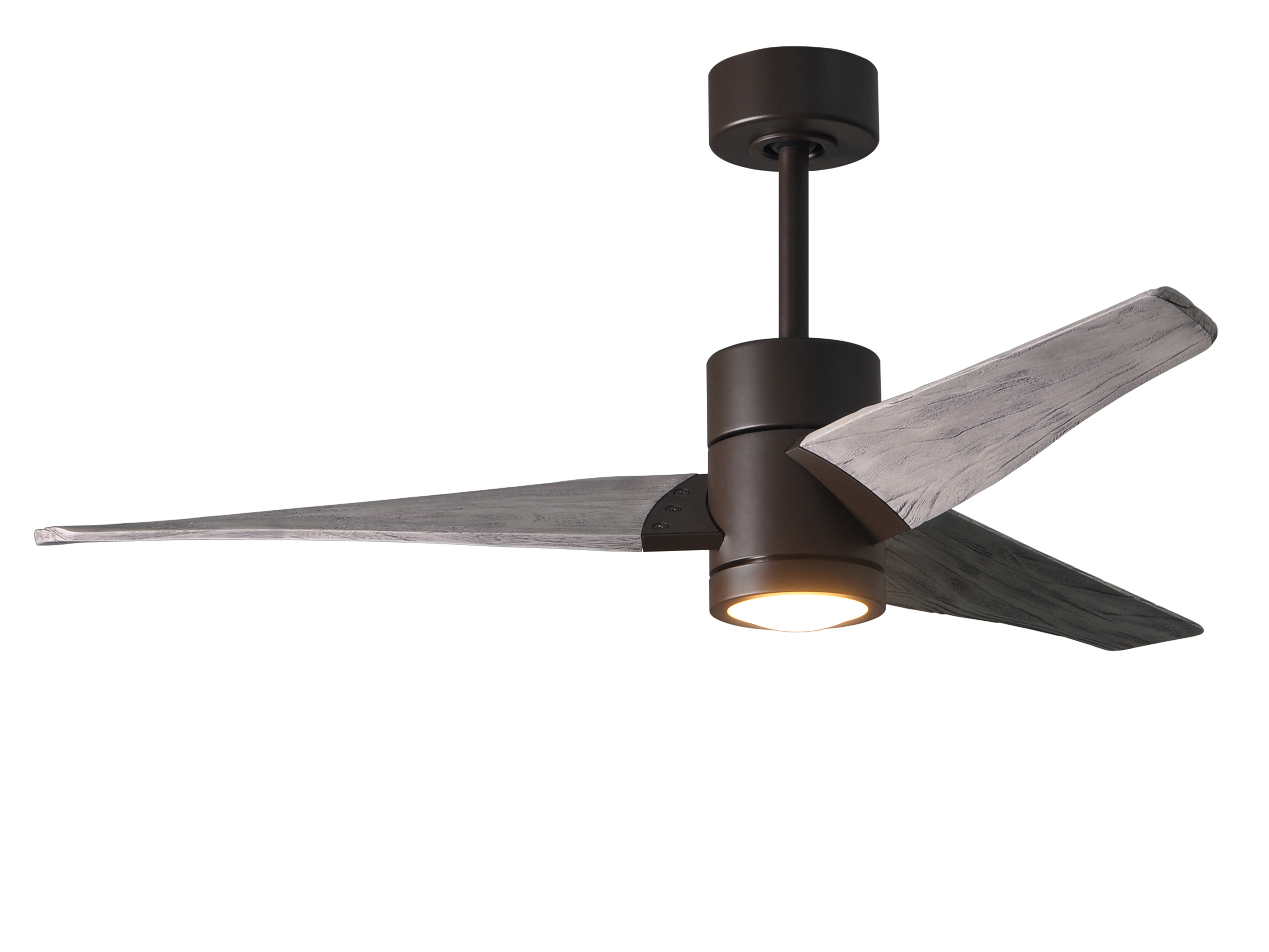 Super Janet Ceiling Fan in Textured Bronze with 52” Barn Wood Blades