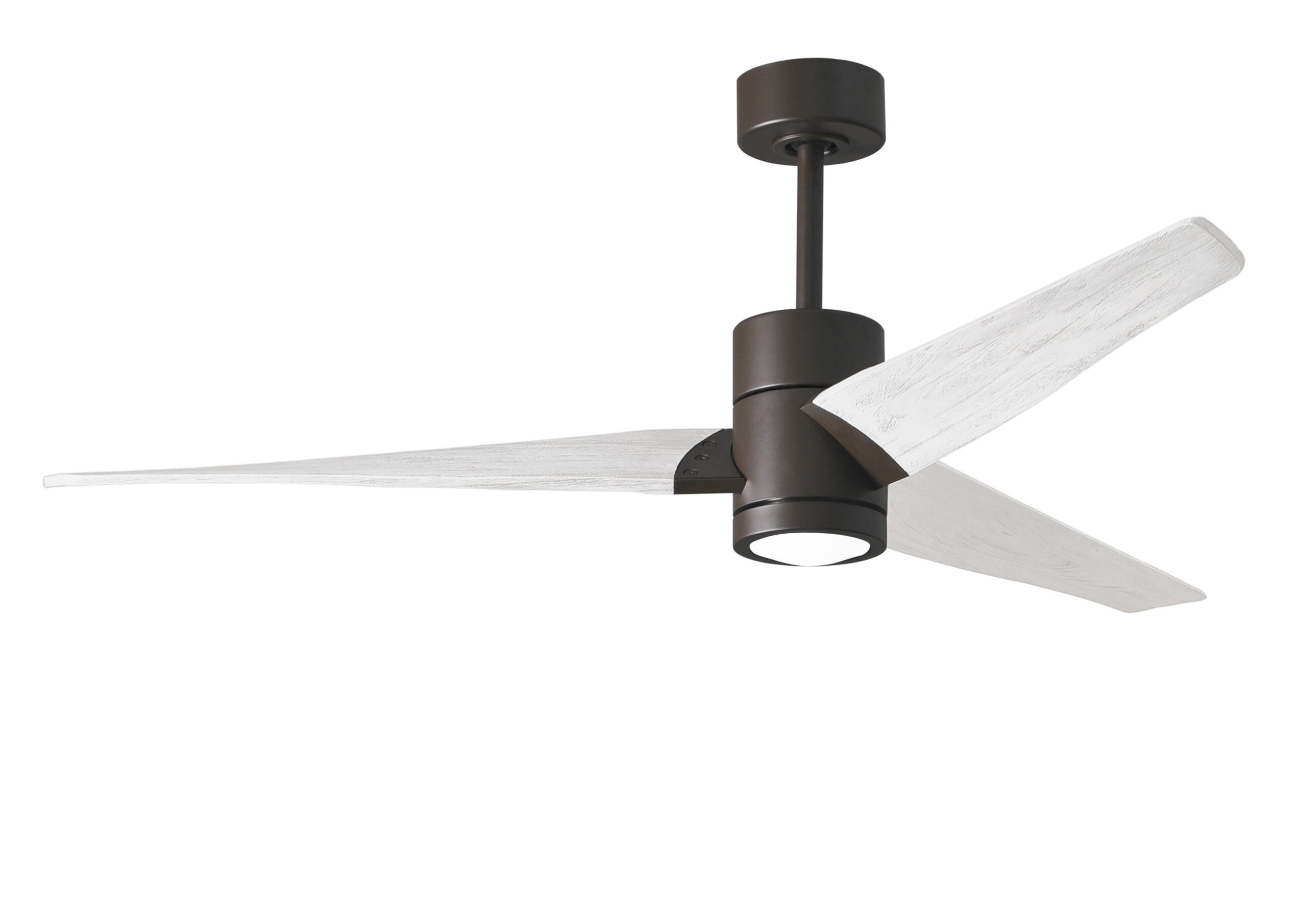 Super Janet Ceiling Fan in Textured Bronze with 60” Matte White Blades