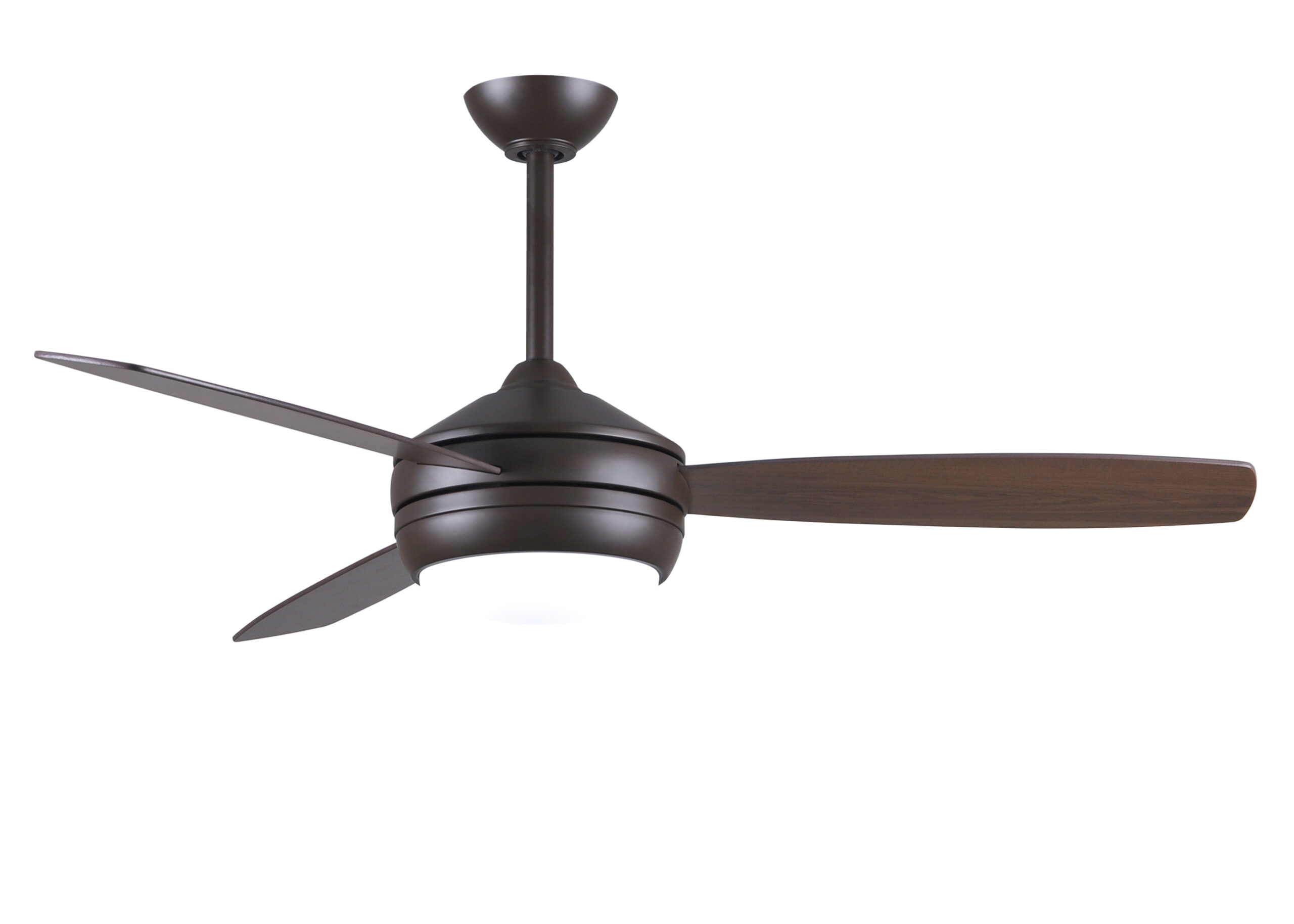 T-24 Ceiling Fan in Textured Bronze with 52” Walnut Blades
